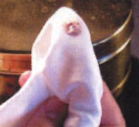 Simichrome step 1: put a little on a soft, clean cloth